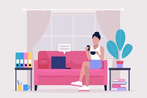 Work break concept Stock Illustration