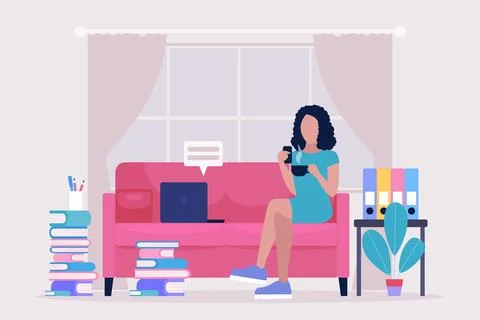 Work break concept Stock Illustration