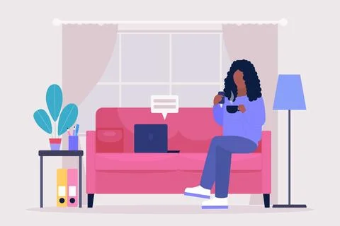 Work break concept Stock Illustration