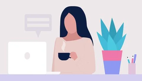 Work break concept Stock Illustration