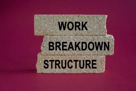 Work Breakdown Structure symbol. Foto stock