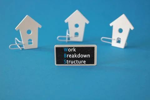 Work Breakdown Structure symbol. Foto stock