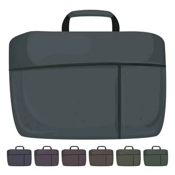 Work briefcase color icon vector graphic Stock Illustration