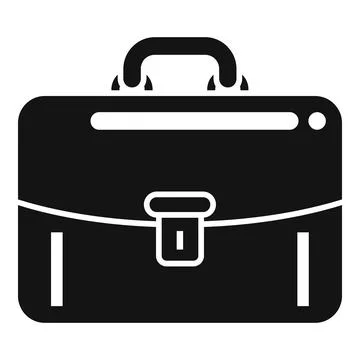 Work briefcase icon simple vector. Case bag Illustrazione stock