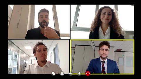 Work, career- manager talks to his colleagues about the meeting with the boss Stock Footage 140682334