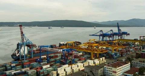 Work cargo port Видео 56563924