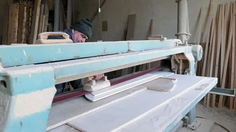 Work in the carpentery shop. Stock Footage 59793487