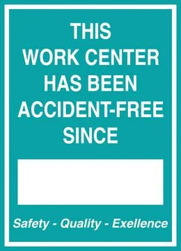 This work center information sign Stock Illustration