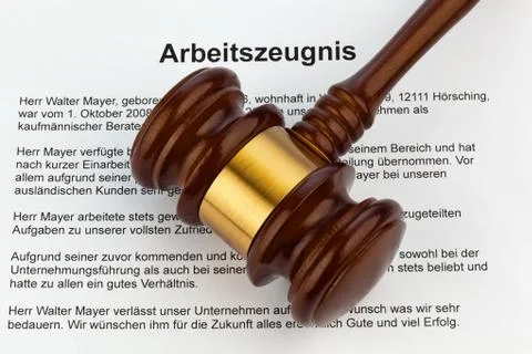 Work certificate in german language Photos