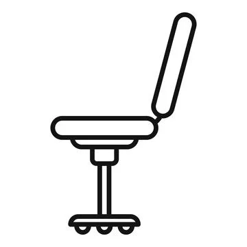 Work chair icon outline vector. Office sit Stock Illustration