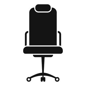 Work chair icon simple vector. Office sit Stock Illustration