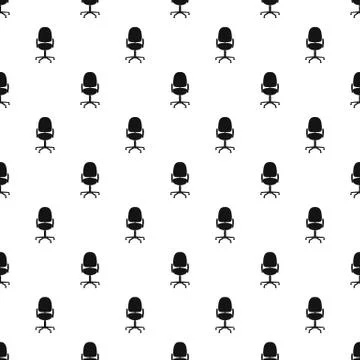 Work chair pattern seamless Stock Illustration
