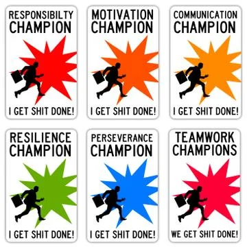 Work champion Stock Illustration