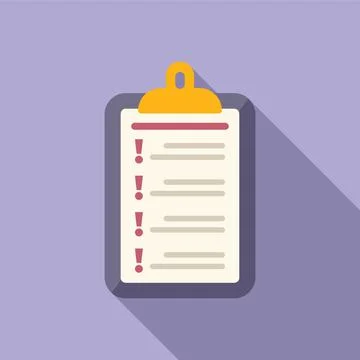 Work clipboard icon flat vector. Business solution Stock Illustration