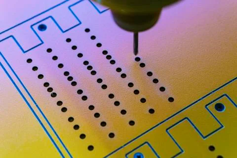 Work on the CNC machine. Stock Photos