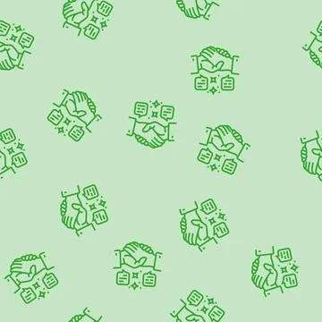 Work with a coach line seamless pattern イラスト素材