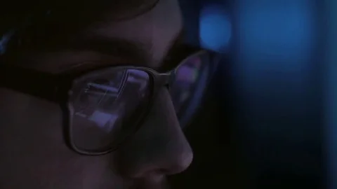 Work at The Computer Stock Footage 69108366