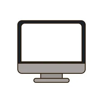 Work computer image design Illustrazione stock