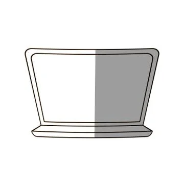 Work computer image design Illustrazione stock