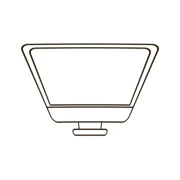 Work computer image design Stock Illustration