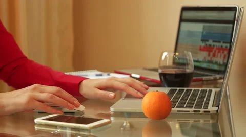 Work on the Computer in the Office Video stock 60987005