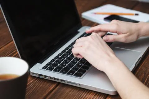Work on computer Stock Photos
