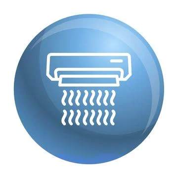 Work conditioner icon, outline style Stock Illustration