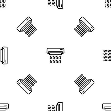 Work conditioner pattern seamless Stock Illustration