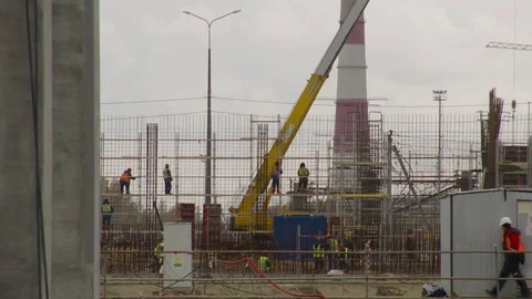 Work on the construction Stock Footage 70984335