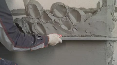 Work with construction tools and a spatula. Repair concept, repair tools, han Stock Photos