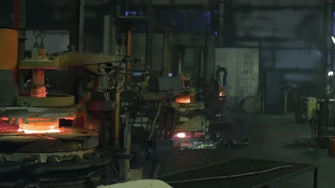 The work of the conveer at the plant, the working process at the factory Stock Footage 150629742