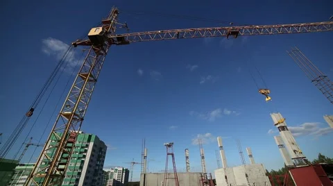 The work of a crane Stock Footage 62802247