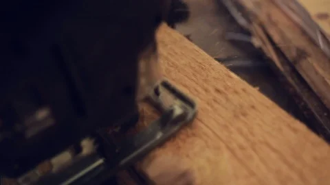 Work cuts the old Board. Stock Footage 105805118