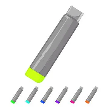 Work cutter knife cartoon vector graphic Stock Illustration