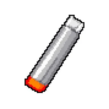 Work cutter knife game pixel art vector illustration Stock Illustration