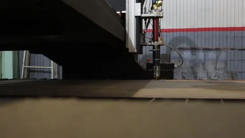 Work of the cutting machine for metal Video stock 146225293