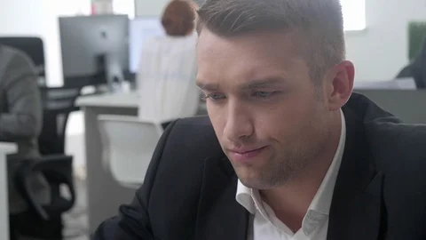 Work day at the office, people work. Stock Footage 116622155