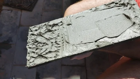 Work with decorative stone. ultra HD, 4K Stock-Footage 79504526