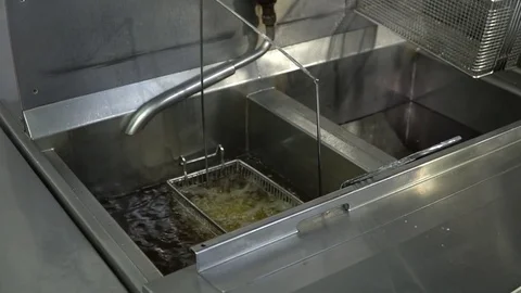 Work deep Fryer Video stock 80633198