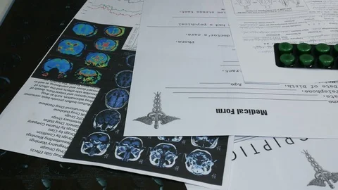 Work desk doctor Stock Footage 87358433