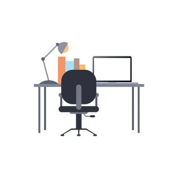 Work desk Stock Illustration