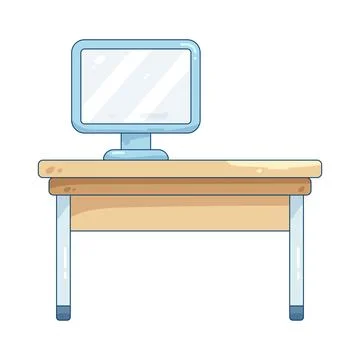 Work desk Stock Illustration