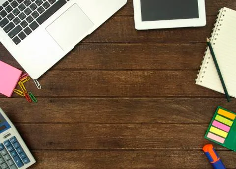 Work desk Stock Photos