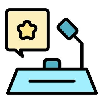 Work desktop icon vector flat イラスト素材