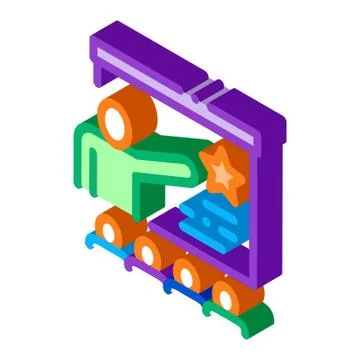 Work Development Training isometric icon vector illustration イラスト素材