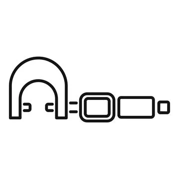 Work digital micrometer icon outline vector. Number precision tool Stock Illustration