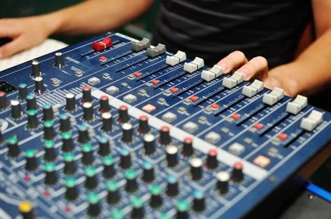 Work of the DJ Stock Photos