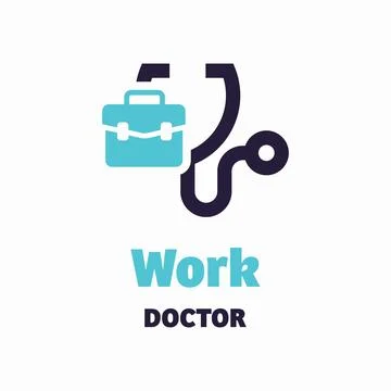 Work Doctor Logo Illustrazione stock