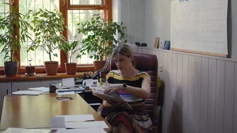 Work with documents in the office Stock-Footage 109911191