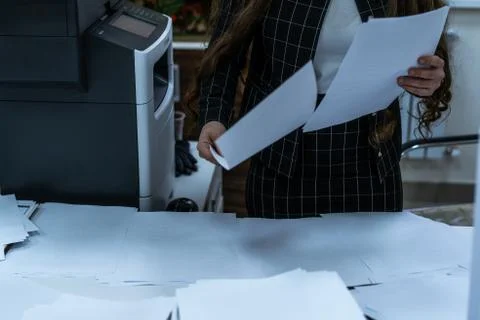 Work with documents in a public institution Stock-Fotos